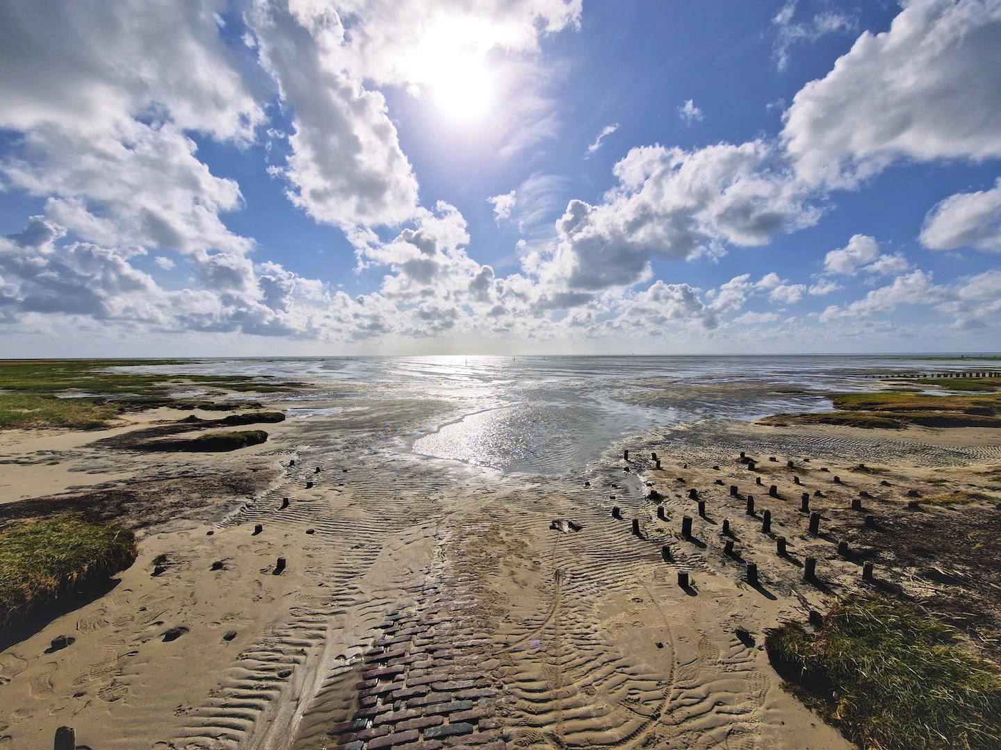 Blick auf den Strand von Sankt Peter-Ording